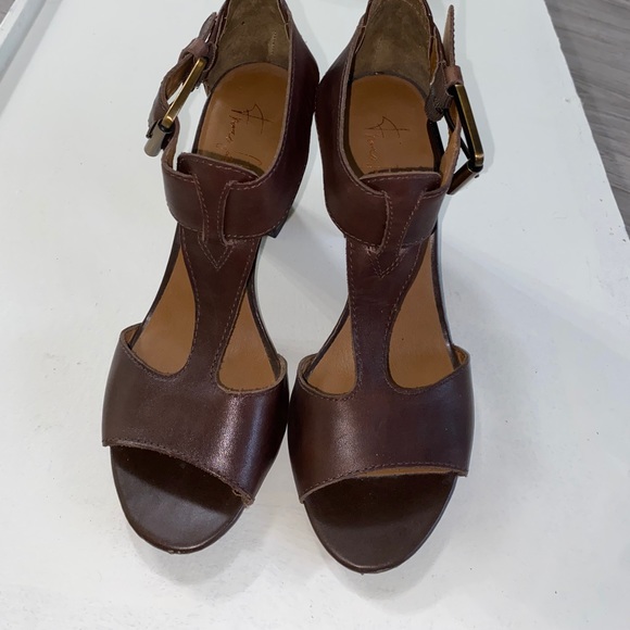 Vintage Italian Design Leather Heels Franco Sarto Women's heels - Picture 2 of 8